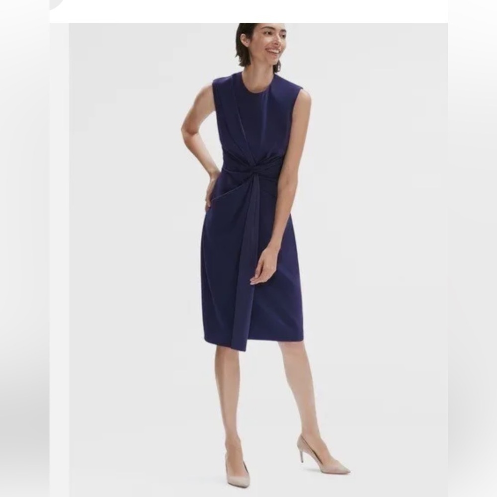 M. M .LAFLEUR NY Taylor deep indigo dress SZ 12 NWT